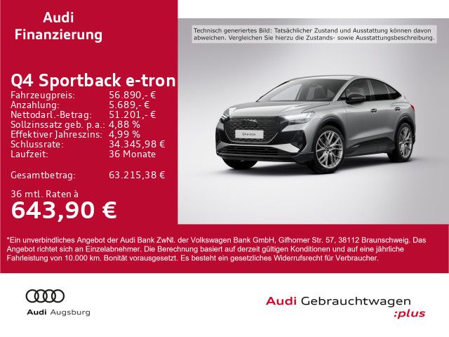 Audi Q4 e-tron 4.990 km 54.910 &euro; Gersthofen 86368