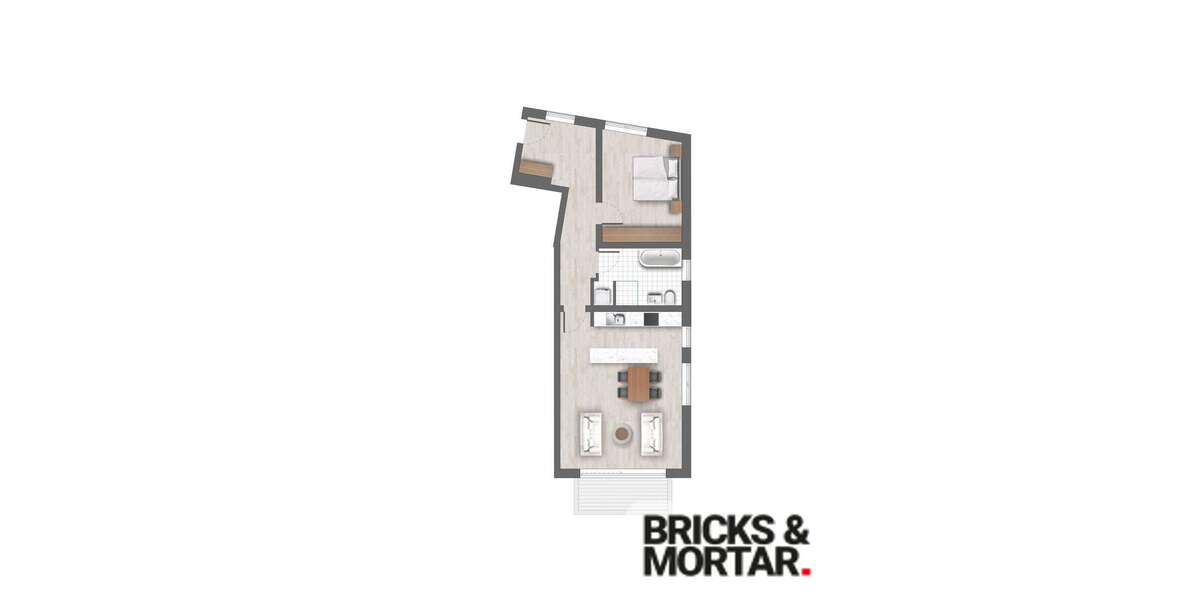 Etagenwohnung Augsburg Innenstadt - 2 Zimmer, 72 m&sup2;, 595.000&euro; | Angebot:22324898
