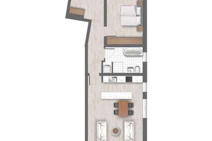 Wohnung Augsburg Innenstadt - 2 Zimmer, 72 m&sup2;, 595.000&euro; | Angebot:22324898