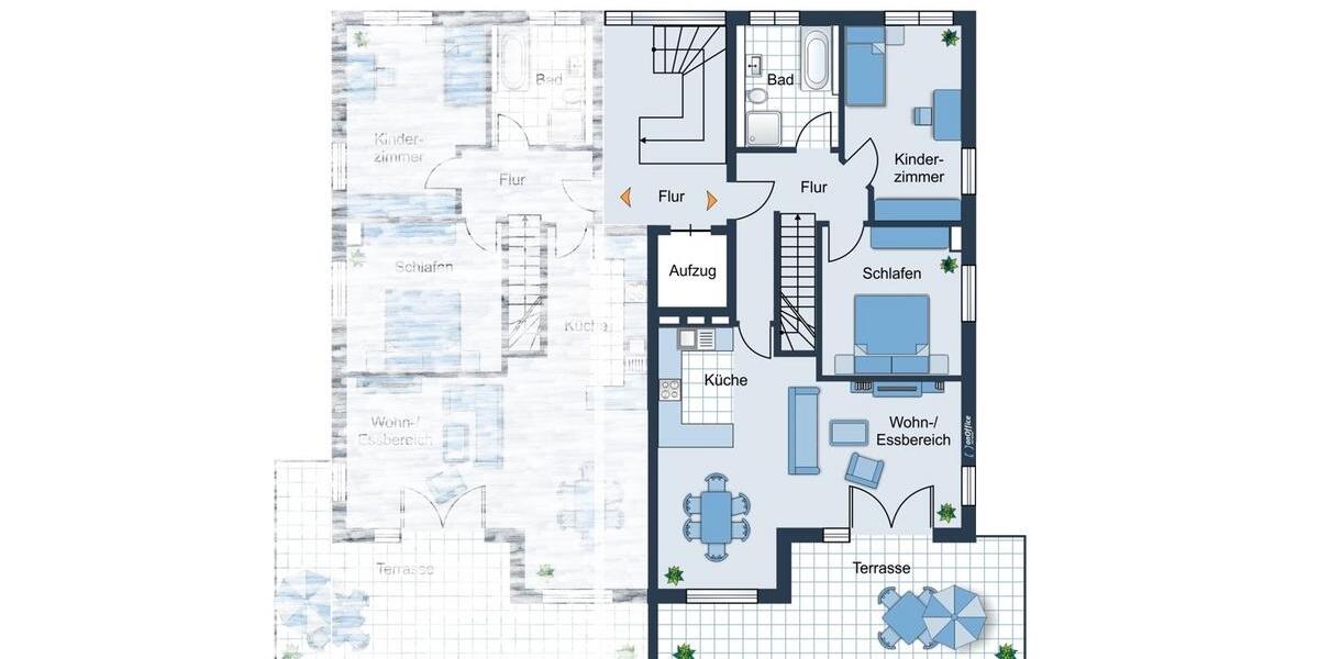 Maisonettenwohnung Friedberg - 5 Zimmer, 122 m&sup2;, 1.895&euro; | Angebot:25543288