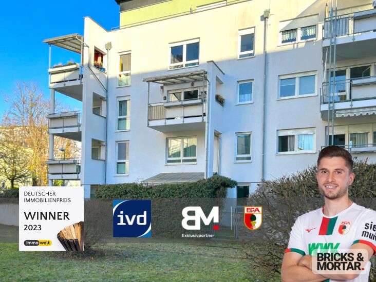 Etagenwohnung Augsburg / Pfersee Pfersee - 2.5 Zimmer, 60 m&sup2;, 299.000&euro; | Angebot:25178329