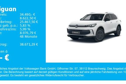 VW Tiguan 17.900 km 34.490 &euro; Gersthofen 86368