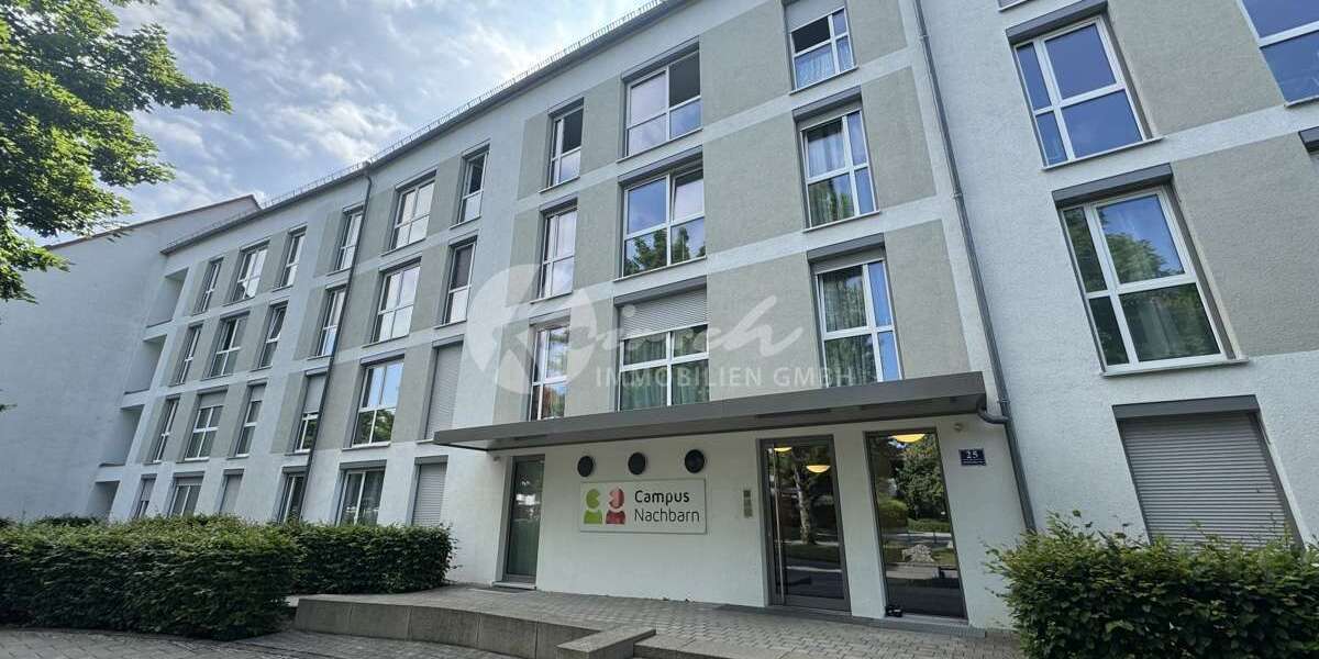 Etagenwohnung Augsburg Universitätsviertel - 1 Zimmer, 23 m&sup2;, 450&euro; | Angebot:25334778