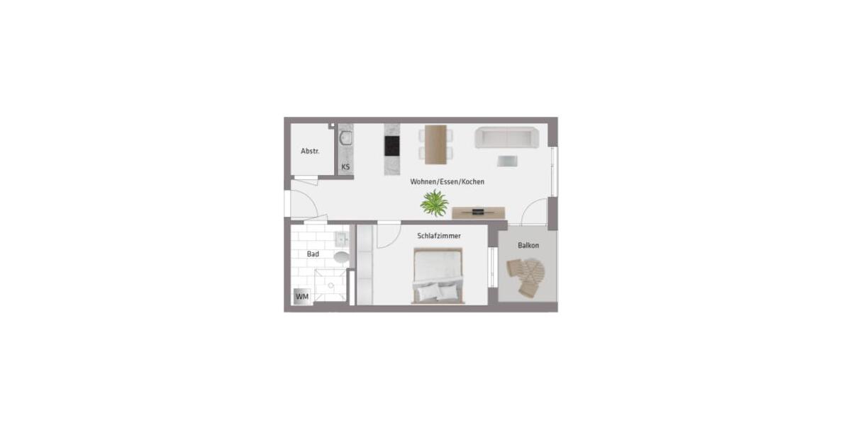 Etagenwohnung Untermeitingen - 2 Zimmer, 58 m&sup2;, 1.016&euro; | Angebot:26586937