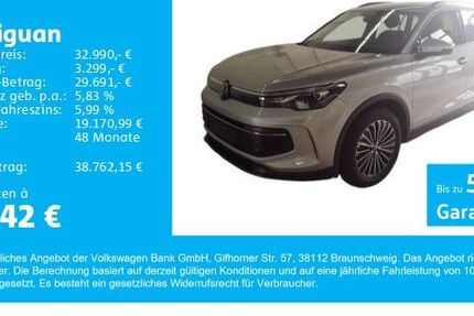 VW Tiguan 16.400 km 32.990 € Gersthofen 86368