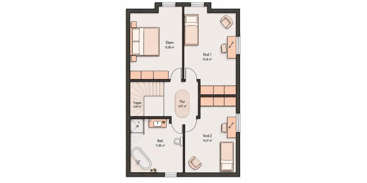 Doppelhaushälfte Aindling - 4 Zimmer, 125 m&sup2;, 580.000&euro; | Angebot:26443842
