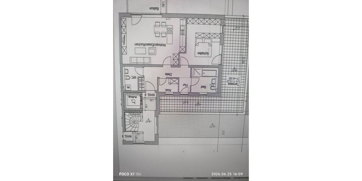 Komfortable 2-Zimmer-Wohnung mit Balkon und Dachterrasse - Appartement Stadtbergen | Angebot:26832027