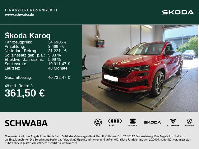 Skoda Karoq 47.300 km 34.690 € Gersthofen 86368