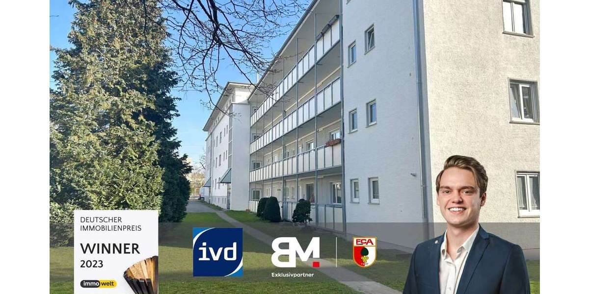 Etagenwohnung Augsburg Antonsviertel - 2 Zimmer, 41 m&sup2;, 169.000&euro; | Angebot:26272170