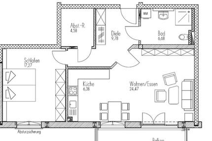 2 ZKB SENIORENWohnung mit Südbalkon