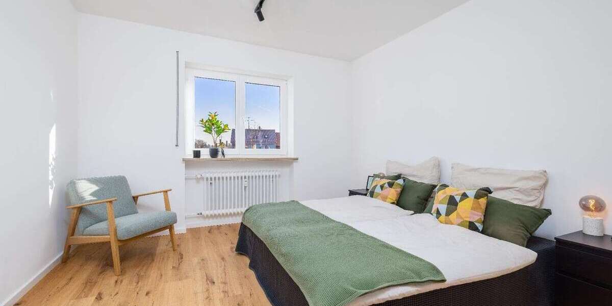 Etagenwohnung Augsburg Haunstetten-Siebenbrunn - 3 Zimmer, 78 m&sup2;, 375.000&euro; | Angebot:27087284