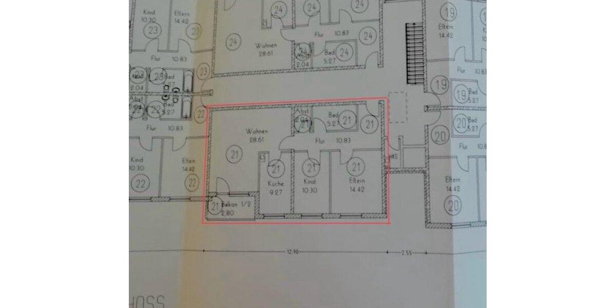 Dachgeschoßwohnung Augsburg Lechhausen - 3 Zimmer, 84 m&sup2;, 430.000&euro; | Angebot:27190864
