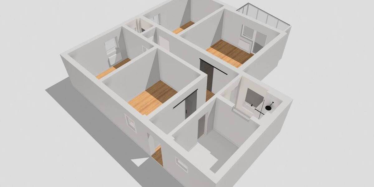 Etagenwohnung Augsburg Lechhausen Lechhausen - 4 Zimmer, 90 m&sup2;, 395.000&euro; | Angebot:26795127