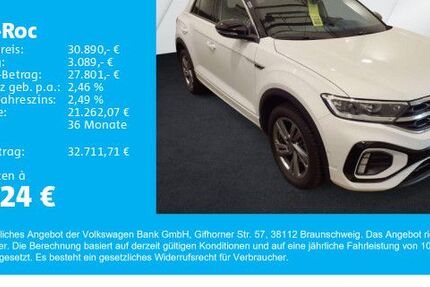 VW T-Roc 15.217 km 30.890 € Gersthofen 86368