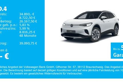 VW ID.4 9.400 km 34.590 &euro; Gersthofen 86368