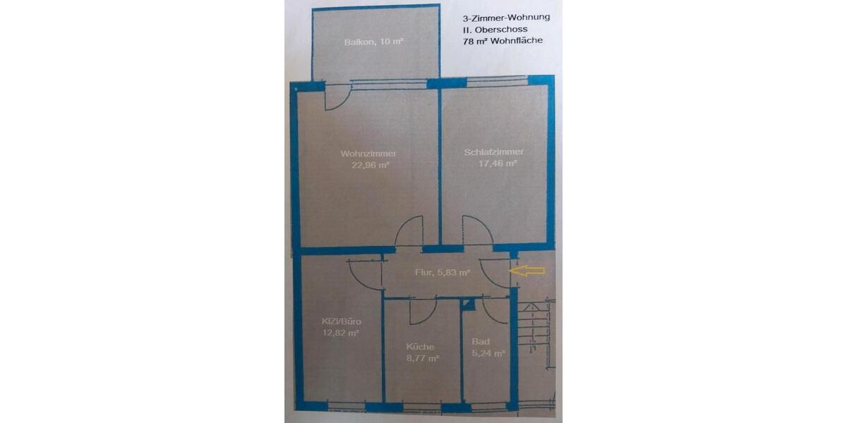 Etagenwohnung Königsbrunn - 3 Zimmer, 78 m&sup2;, 299.000&euro; | Angebot:26680154