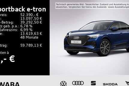 Audi Q4 e-tron 3.600 km 52.390 € Gersthofen 86368