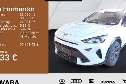 Cupra Formentor 25.500 km 30.780 € Gersthofen 86368