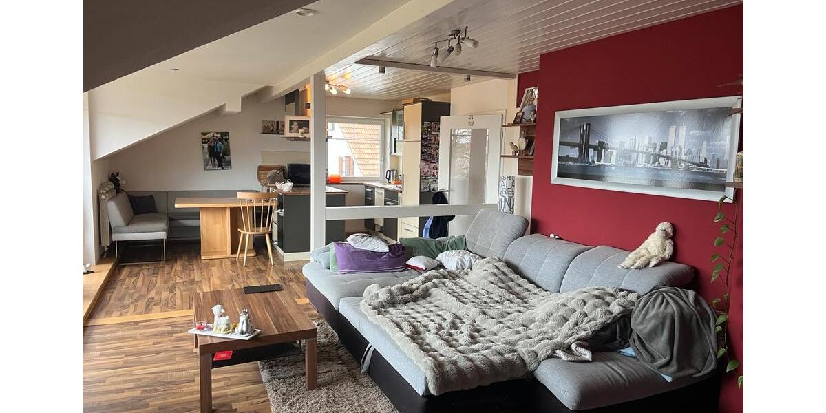 Dachgeschoßwohnung Scheuring - 3 Zimmer, 96 m&sup2;, 1.050&euro; | Angebot:26523050
