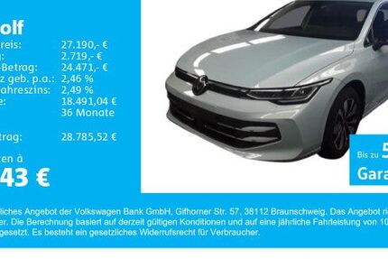 VW Golf 9.900 km 27.190 € Gersthofen 86368