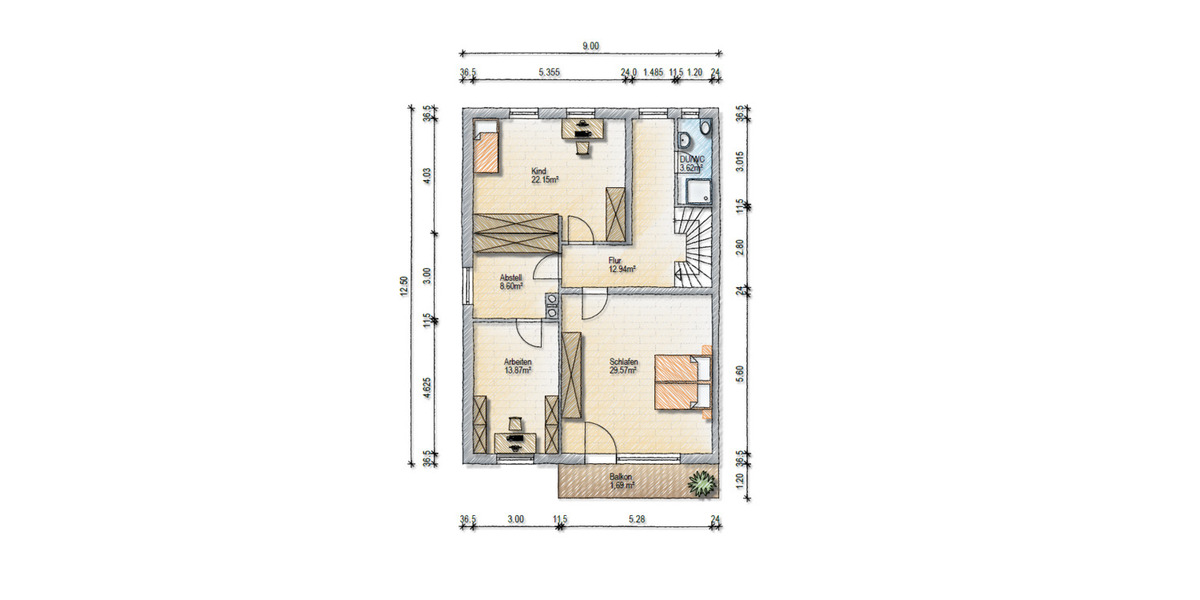 Doppelhaushälfte Kleinaitingen - 6 Zimmer, 226 m&sup2;, 529.000&euro; | Angebot:25970198