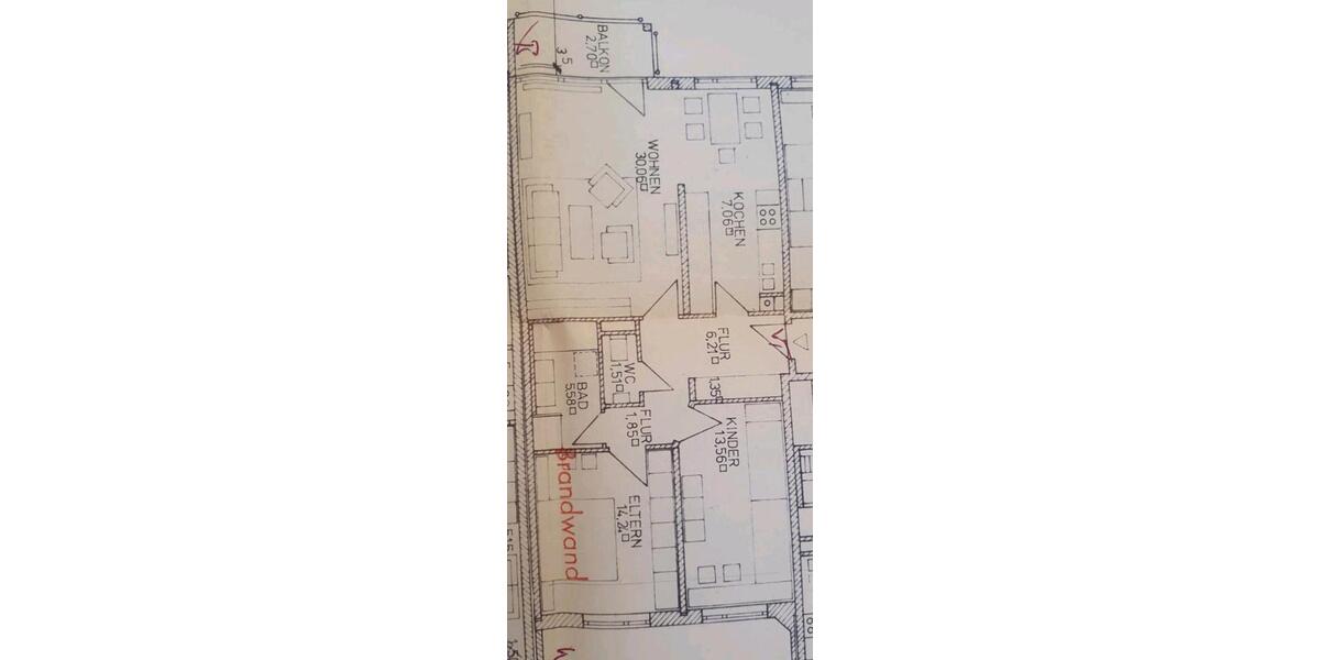 Etagenwohnung Augsburg Pfersee - 3 Zimmer, 80 m&sup2;, 1.550&euro; | Angebot:25873701