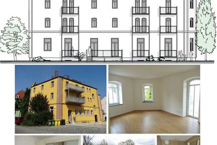 2 sanierte Altbauwohnungen 105 + 92 qm, je mit 2 Balkonen, Bambus-Parkett, hohe Räume, ruhig, nähe KUKA Augsburg - Wohnung Augsburg Lechhausen | Angebot:26953268