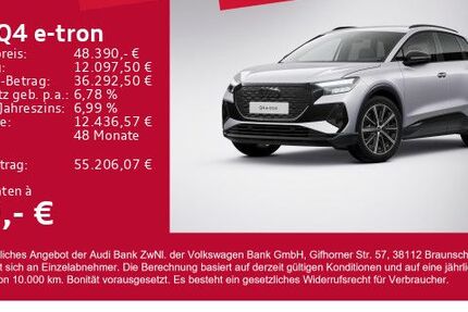 Audi Q4 e-tron 6.989 km 48.390 &euro; Gersthofen 86368