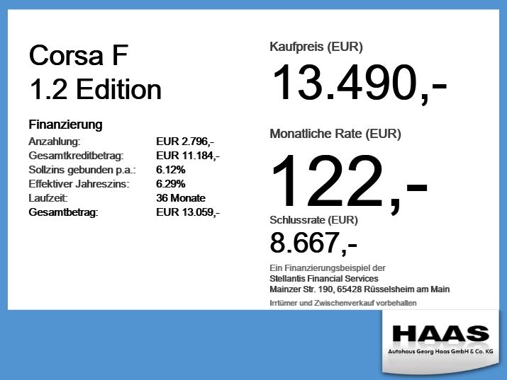 Opel Corsa 21.100 km 13.490 &euro; Augsburg 86159