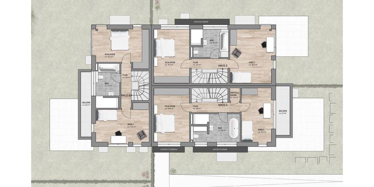 Reihenendhaus Augsburg Lechhausen - 4 Zimmer, 150 m&sup2;, 760.000&euro; | Angebot:26188013