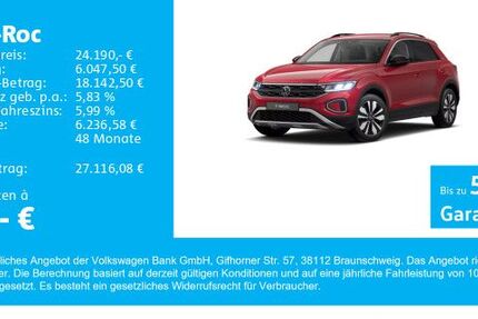 VW T-Roc 5.160 km 24.190 &euro; Gersthofen 86368