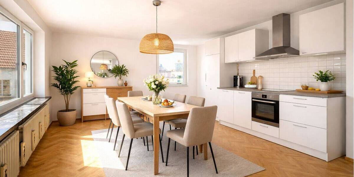 Etagenwohnung Fischach - 6 Zimmer, 145 m&sup2;, 1.150&euro; | Angebot:26128202