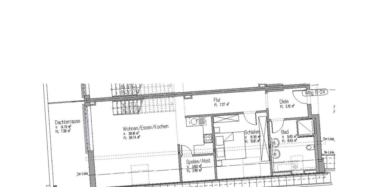 2,5-Zimmer-Galeriewohnung mit Dachterrasse B-24 zimmer