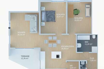 Wohnung zum Mieten in Merching Steinach bei Mering 1.530 € 133 m² 3 zimmer