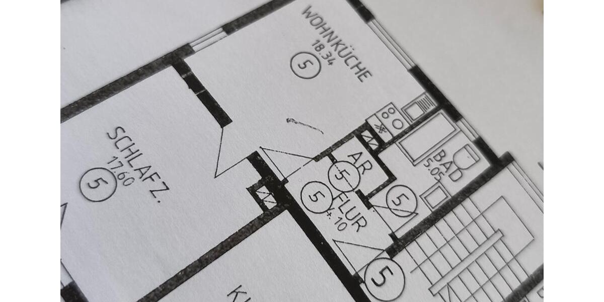 Etagenwohnung Augsburg Universitätsviertel - 2 Zimmer, 149.000&euro; | Angebot:22397306