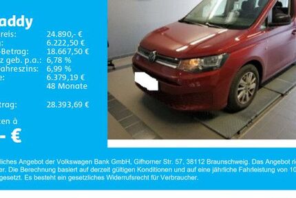 VW Caddy 47.500 km 24.890 € Gersthofen 86368