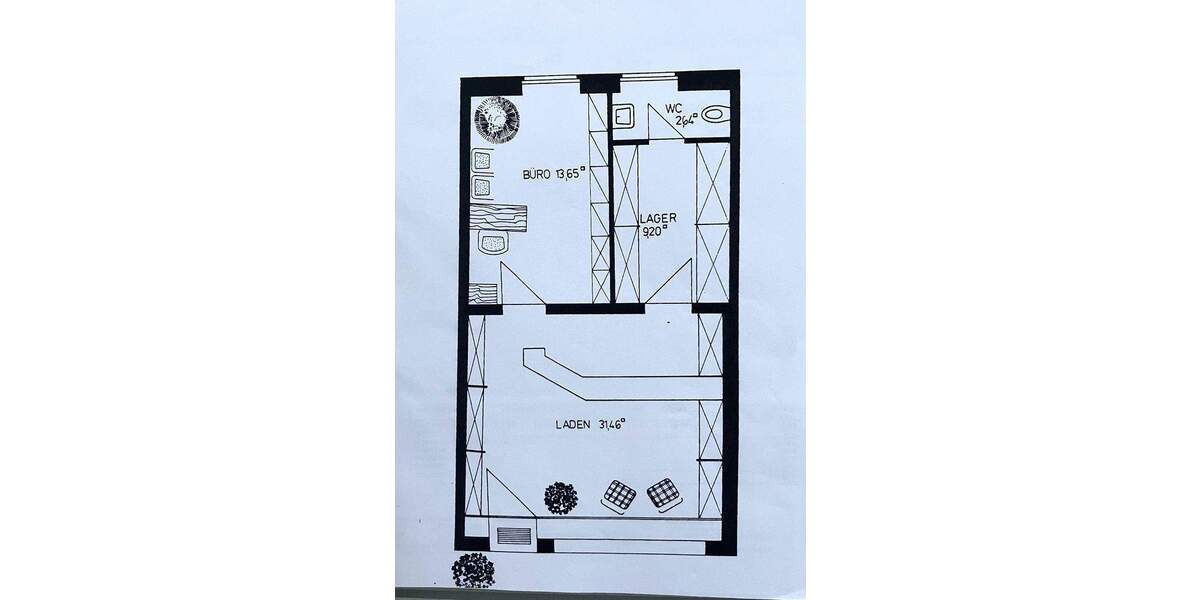 Attraktives & vielseitig nutzb. LadenlokalShowroomBüro m.großem Schaufenster Top-Lage Hochzoll-Süd zimmer
