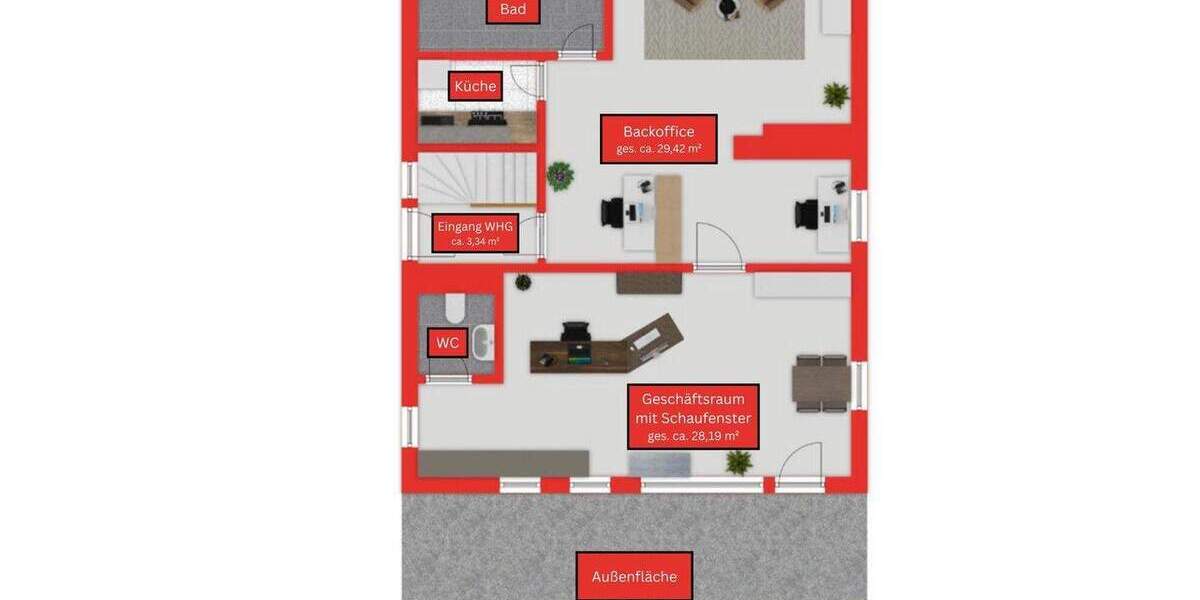 Mehrfamilienhaus, Wohnhaus Augsburg / Lechhausen Lechhausen - 7 Zimmer, 73 m&sup2;, 590.000&euro; | Angebot:25771649