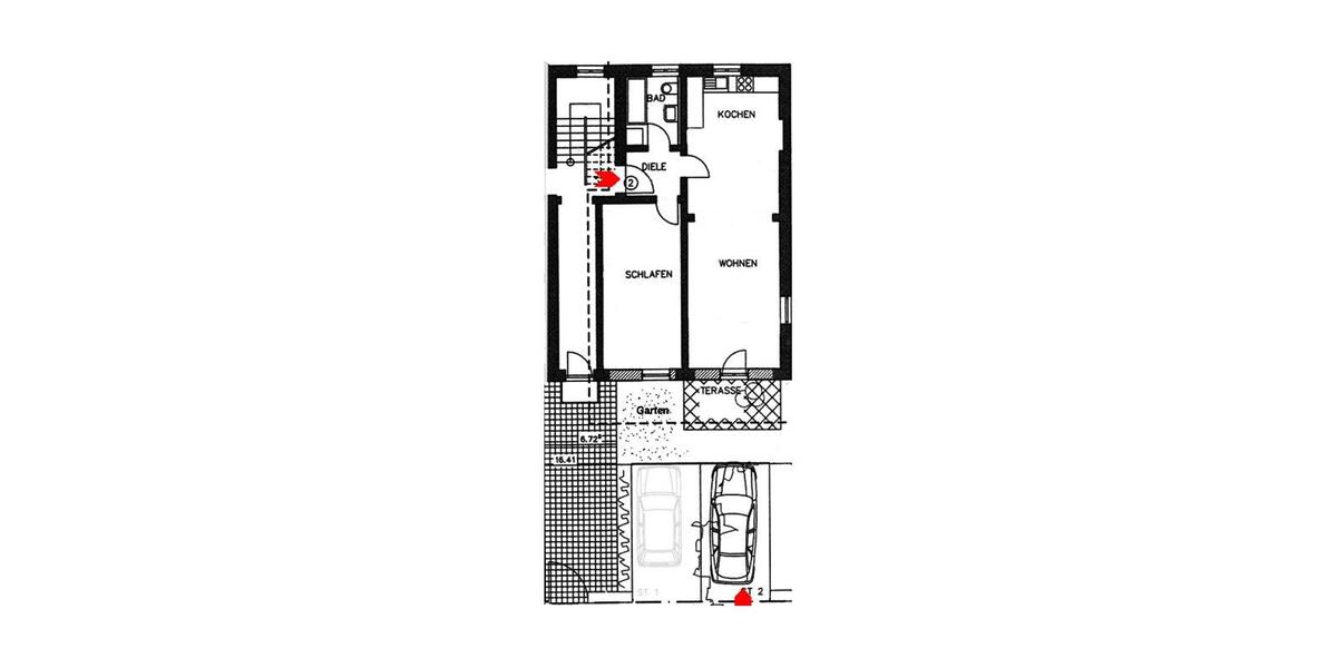 Erdgeschoßwohnung Augsburg Innenstadt - 2 Zimmer, 62 m&sup2;, 1.200&euro; | Angebot:26227733