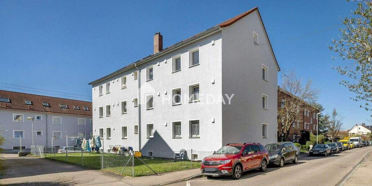 Etagenwohnung Augsburg Kriegshaber - 3 Zimmer, 57 m&sup2;, 289.900&euro; | Angebot:25153373