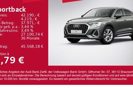 Audi Q3 3.973 km 42.190 &euro; Gersthofen 86368