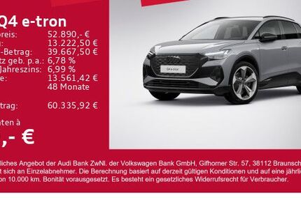 Audi Q4 e-tron 7.198 km 52.890 &euro; Gersthofen 86368