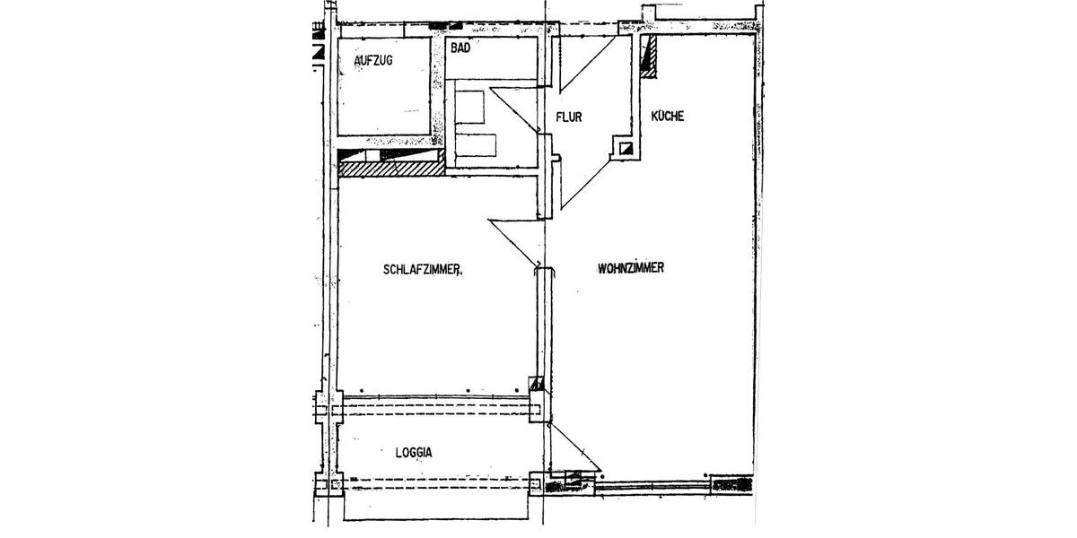 Etagenwohnung Augsburg Antonsviertel - 2.5 Zimmer, 45 m&sup2;, 250.000&euro; | Angebot:25653476