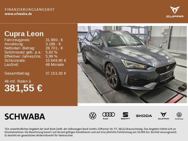 Cupra Leon 34.100 km 31.890 € Gersthofen 86368