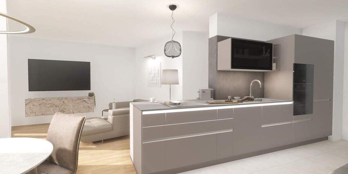 Helle 3-Zimmer Wohnung mit hochwertiger Einbauküche und sonniger Terrasse 3 zimmer