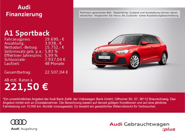 Audi A1 29.900 km 18.690 € Gersthofen 86368