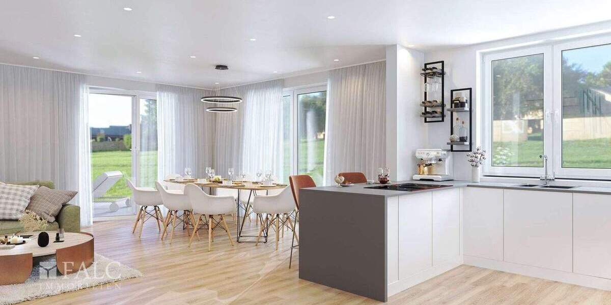 Doppelhaushälfte Fischach OT Wollmetshofen Wollmetshofen - 4 Zimmer, 116 m&sup2;, 476.900&euro; | Angebot:25698596