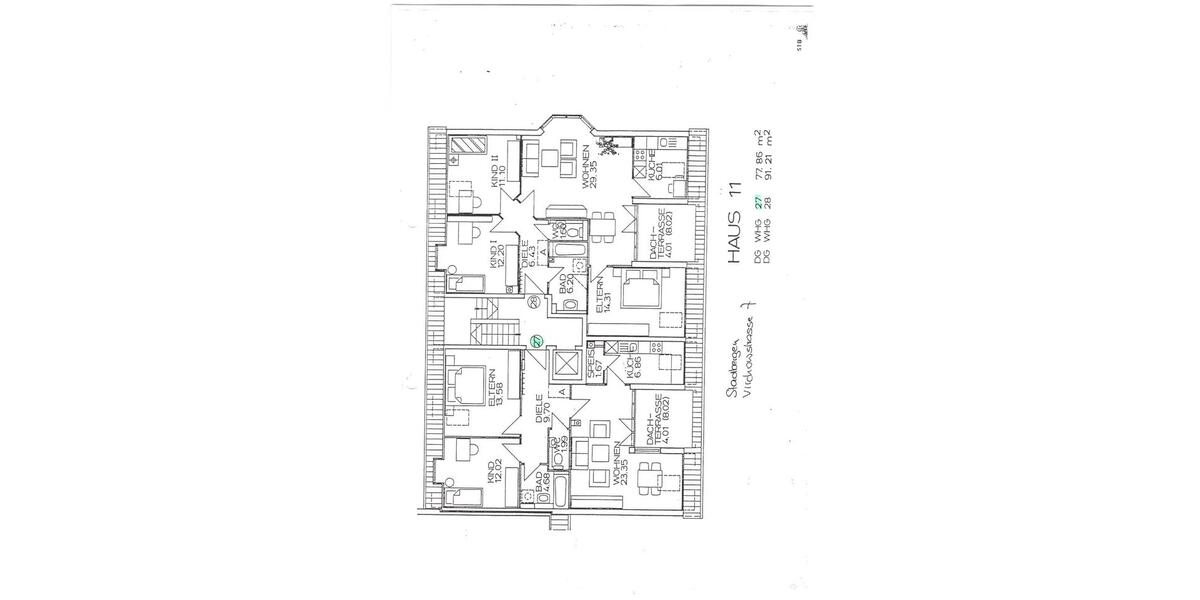 Dachgeschoßwohnung Stadtbergen - 3 Zimmer, 78 m&sup2;, 320.000&euro; | Angebot:27281887