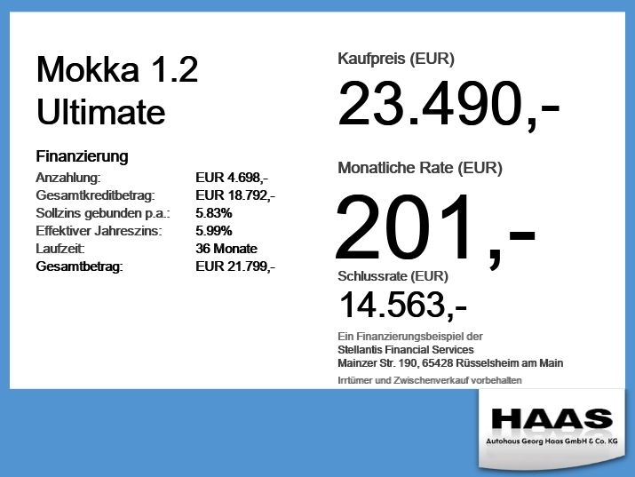 Opel Mokka 22.200 km 20.980 &euro; Augsburg 86159