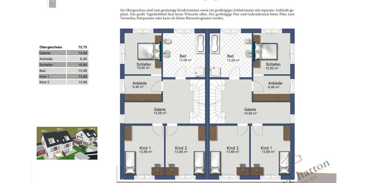 Doppelhaushälfte Aystetten - 6 Zimmer, 180 m&sup2;, 850.000&euro; | Angebot:26683233